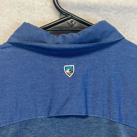 KUHL Shirt Women's Small Blue Roll Tab Long Sleeve Button Up Collared Hiking - Picture 13 of 14